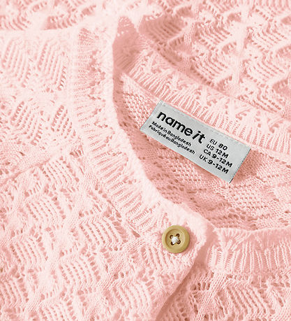 Name It Cardigan - Strik - NbfJenny - Cradle Pink