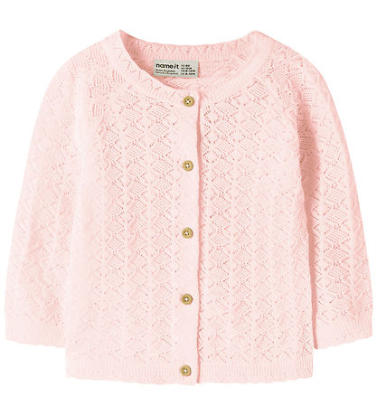 Name It Cardigan - Strik - NbfJenny - Cradle Pink