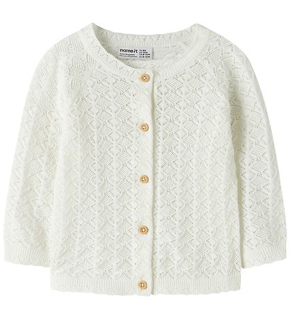 Name It Cardigan - Strik - NbfJenny - Cloud Dancer