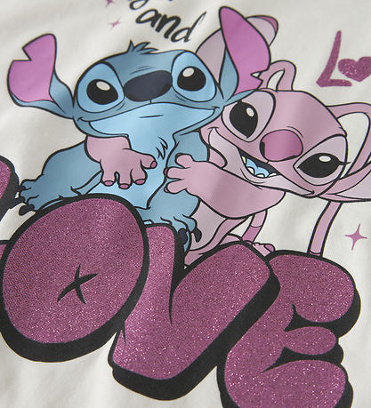 Name It T-shirt - Noos - NkfDymir - Stitch - Cloud Dancer