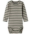 Name It Body l/æ - Rib - Noos - NbnBanio - Dusty Olive/Pure Cash