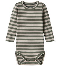 Name It Body l/æ - Rib - Noos - NbnBanio - Dusty Olive/Pure Cash