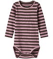 Name It Body l/æ - Rib - Noos - NbnBanio - French Roast/Lilas