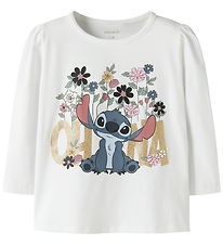 Name It Blouse - Noos - NmfJina - Stitch - Bright White
