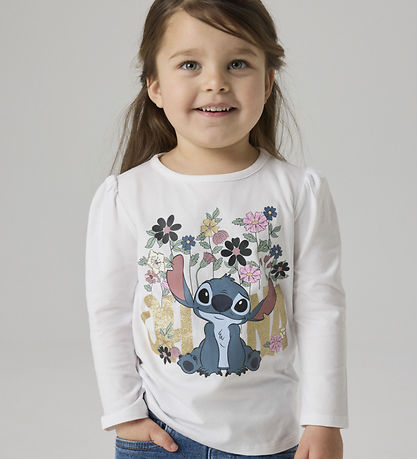 Name It Bluse - Noos - NmfJina - Stitch - Bright White