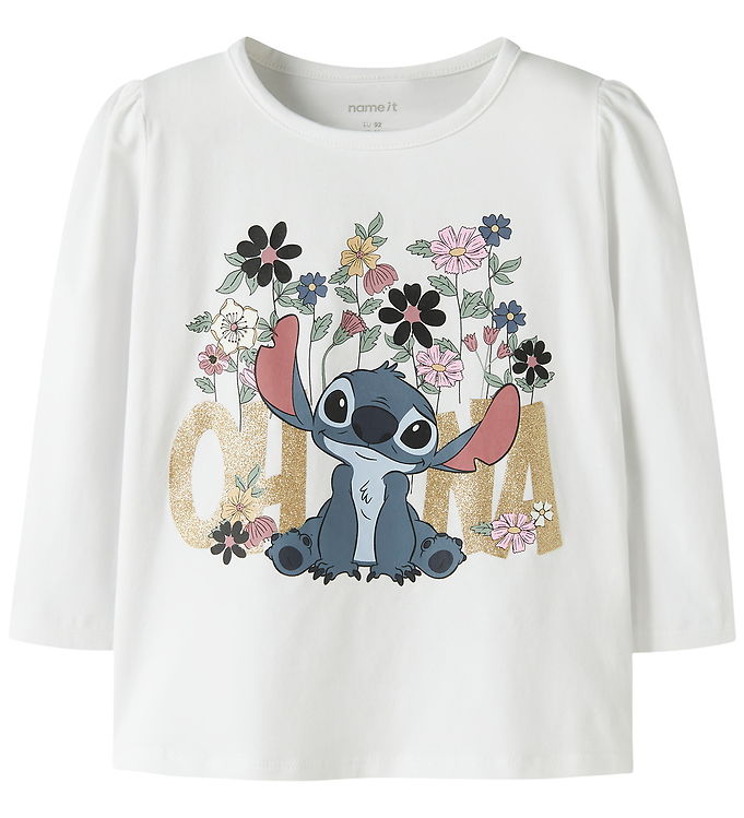 Name It Bluse - Noos - NmfJina - Stitch - Bright White