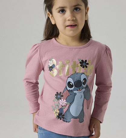 Name It Bluse - Noos - NmfJina - Stitch - Lilas