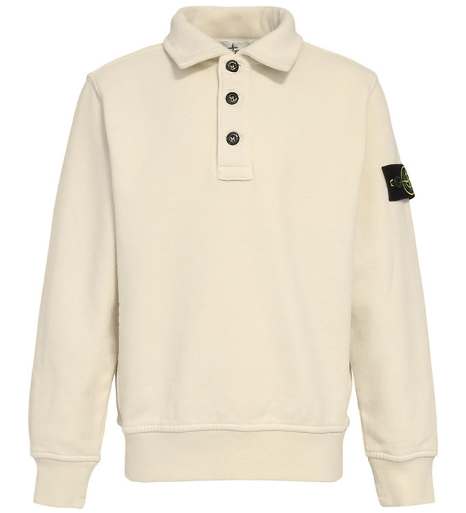Stone Island Sweatshirt m. Lynlås - Plaster