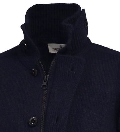 Stone Island Cardigan - Strik - Navy Blue