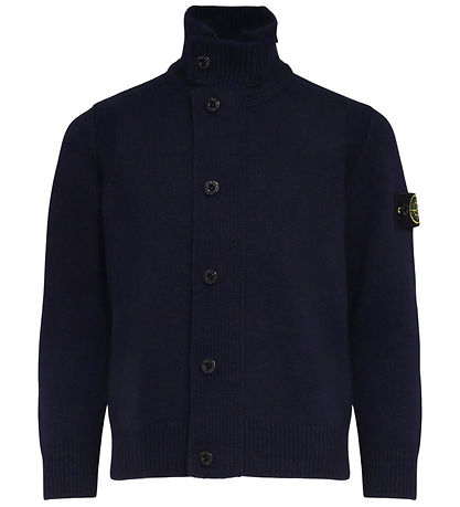 Stone Island Cardigan - Strik - Navy Blue