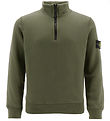 Stone Island Sweatshirt m. Lynlås - Military Green