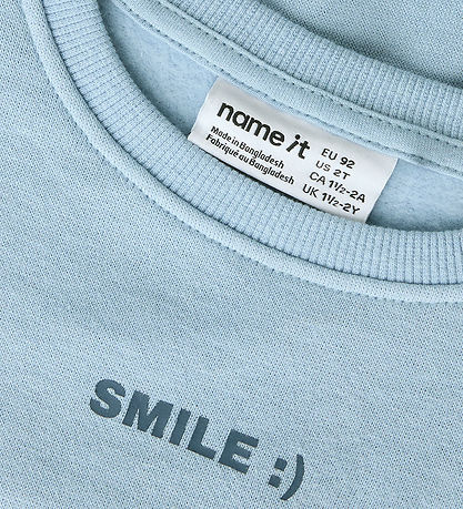 Name It Sweatshirt - NmmDilasso - Blue Fog