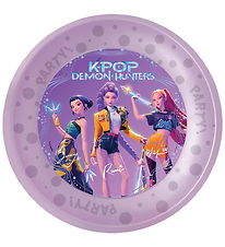 Decorata Party Plastiktallerkner - 4-pak - 21 cm - K-pop Demon H