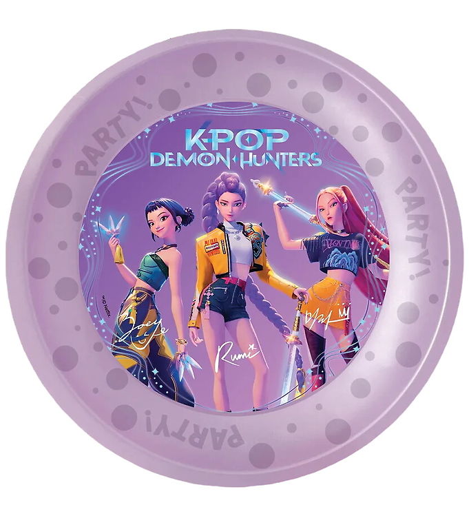 Plasttallerkener K-pop Demon Hunters™ Genanvendelige - 4-pak