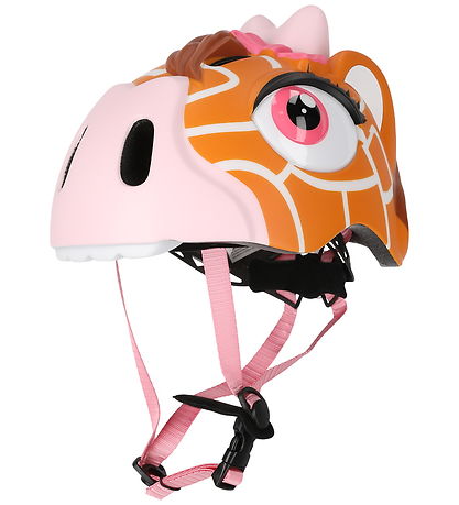 Crazy Safety Cykelhjelm m. Lys - Giraffe - Brown