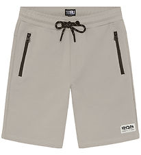 Indian Blue Jeans Shorts - Jog Zipper - Light Dusty Grey