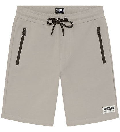 Indian Blue Jeans Shorts - Jog Zipper - Light Dusty Grey