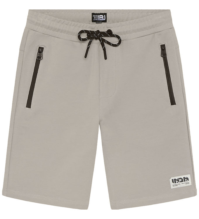 Indian Blue Jeans weatshorts - Jog Zipper - Light Dusty Grey