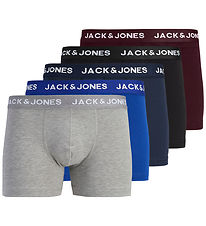 Jack & Jones Boxershorts - JacBase - 5-pak - Black/Bright Coabal