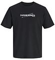 Jack & Jones Stuttermabolur - JcoEterna - Svart