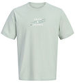 Jack & Jones Stuttermabolur - JcoEterna - Aqua Grár