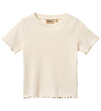 Wheat T-shirt - Rib - Alicia - Ivory