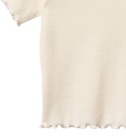 Wheat T-shirt - Rib - Alicia - Ivory
