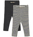 Wheat Leggings - 2-pak - Rib - Jules - Navy Rib Stripe