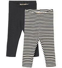 Wheat Leggings - 2-pak - Rib - Jules - Navy Rib Stripe