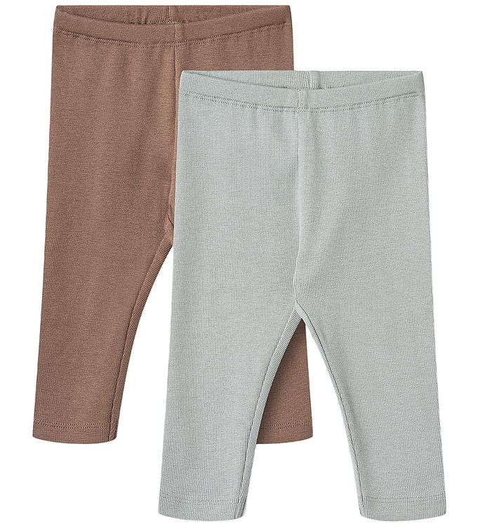 Wheat Leggings - Rib - 2-pak - Jules - Soft Rain Brown