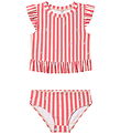 Wheat Bikini - Alma - Red Stripe Flowers