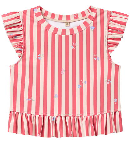 Wheat Bikini - Alma - Red Stripe Flowers