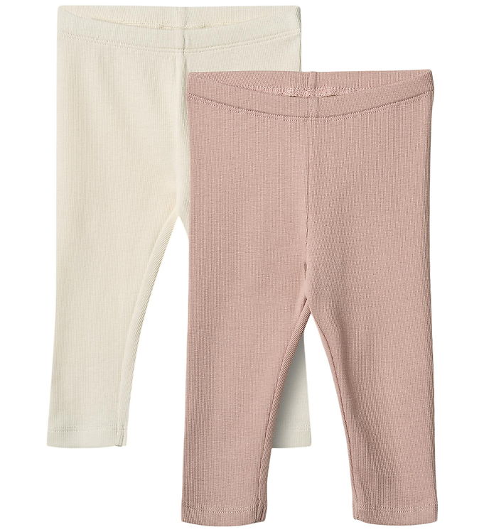 Wheat Leggings - Rib - 2-pak - Jules - Rose Powder