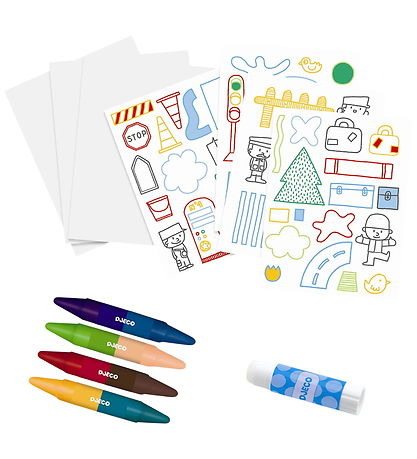 Djeco Tegnesæt - Create With 80 Shapes