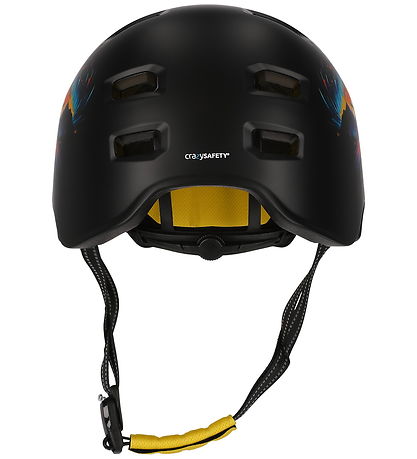 Crazy Safety Cykelhjelm - Rampage Skating - Black/ Orange
