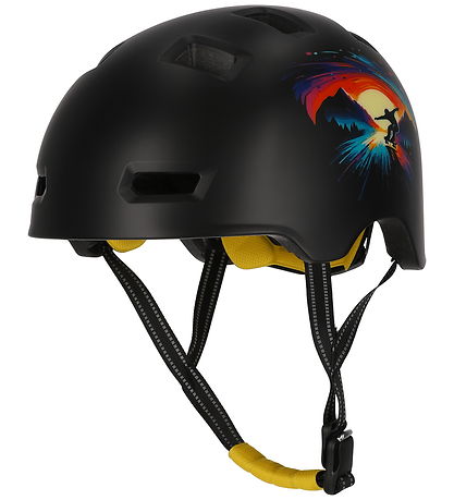 Crazy Safety Cykelhjelm - Rampage Skating - Black/ Orange