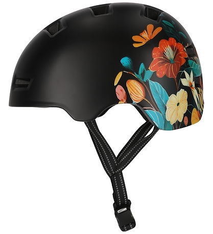 Crazy Safety Cykelhjelm - Rampage Flower - Carrot