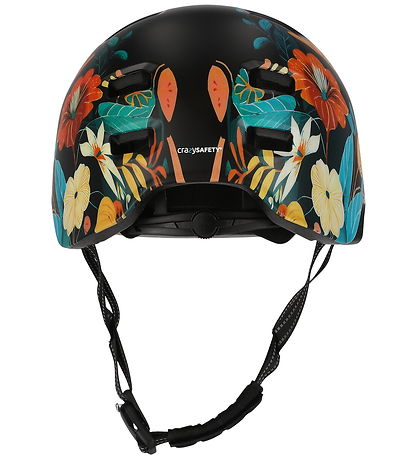 Crazy Safety Cykelhjelm - Rampage Flower - Carrot