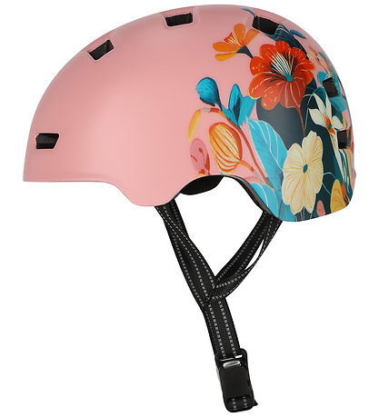 Crazy Safety Cykelhjelm - Rampage Flower - Pink