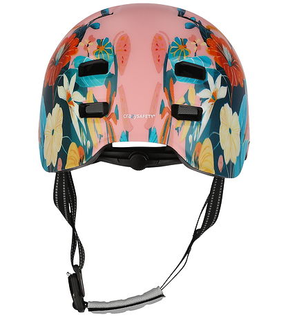 Crazy Safety Cykelhjelm - Rampage Flower - Pink