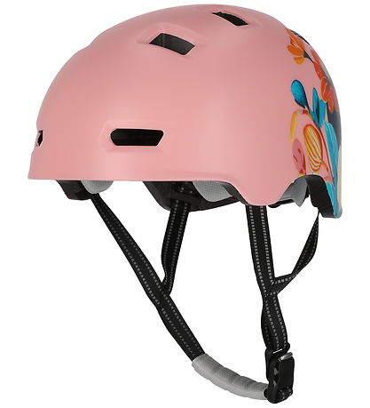 Crazy Safety Cykelhjelm - Rampage Flower - Pink