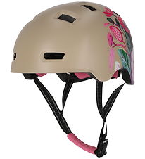 Crazy Safety Cykelhjelm - Rampage Flower - Sand
