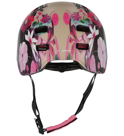 Crazy Safety Cykelhjelm - Rampage Flower - Sand