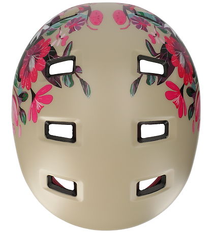 Crazy Safety Cykelhjelm - Rampage Flower - Sand