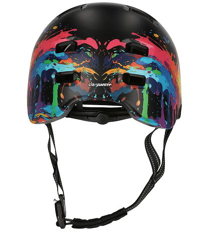 Crazy Safety Cykelhjelm - Rampage Splash - Orange/ Black/ Yellow