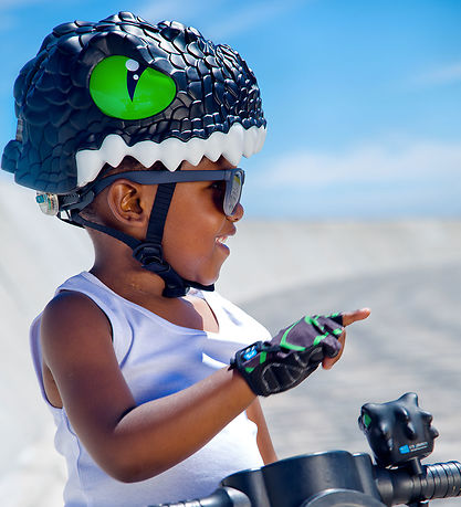 Crazy Safety Cykelhjelm - Dragon - Sort