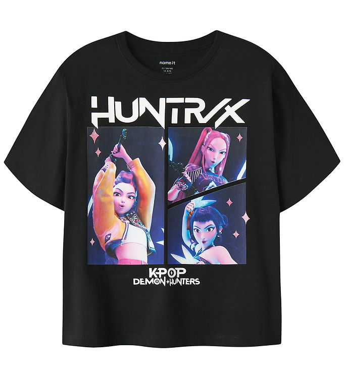 NAME IT T-shirt Mara Kpop Black
