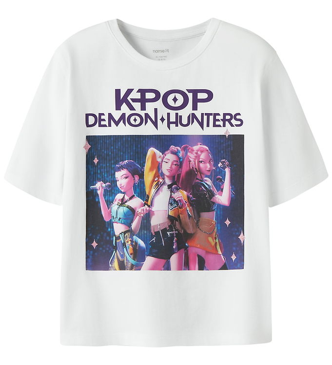 Name It T-shirt - NkfMara - KPop - Bright White