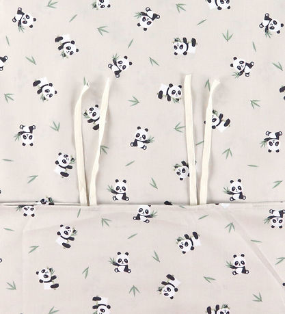 Nørgaard Madsens Sengetøj - Baby - Beige m. Pandaer