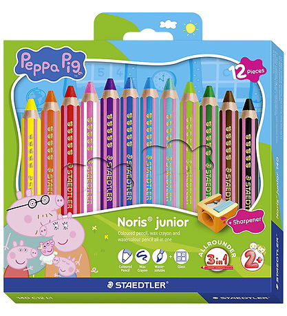 Staedtler Farveblyanter - Noris Junior - 12 stk. Gurli Gris
